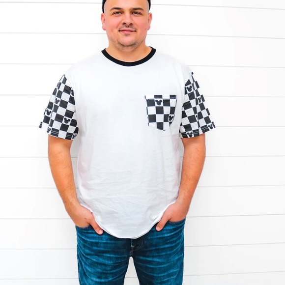Mickey checkered pocket t shirt - Picture 1 of 3